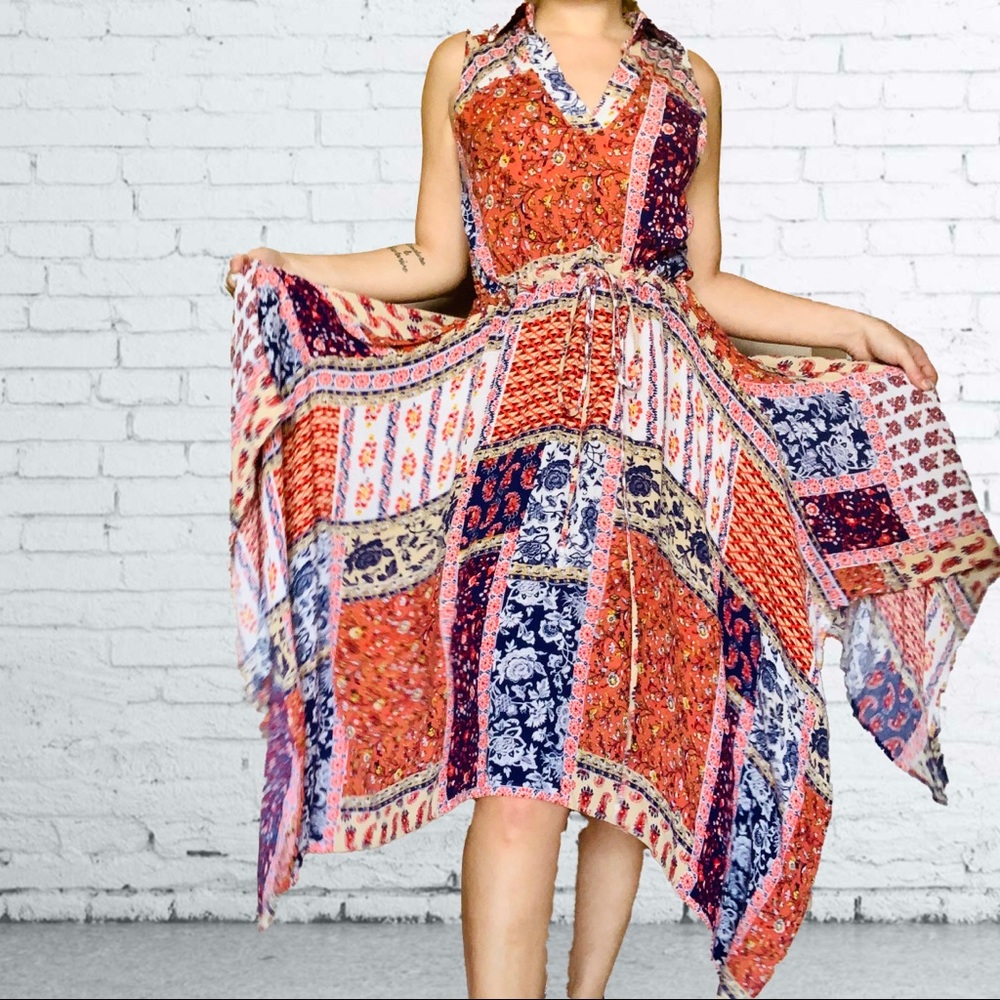 Hippie scarf dress 🌹